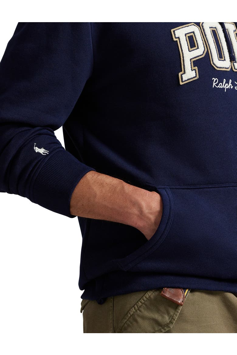 Big & Tall Logo Fleece Full-Zip Hoodie, Alternate, color, CRUISE NAVY