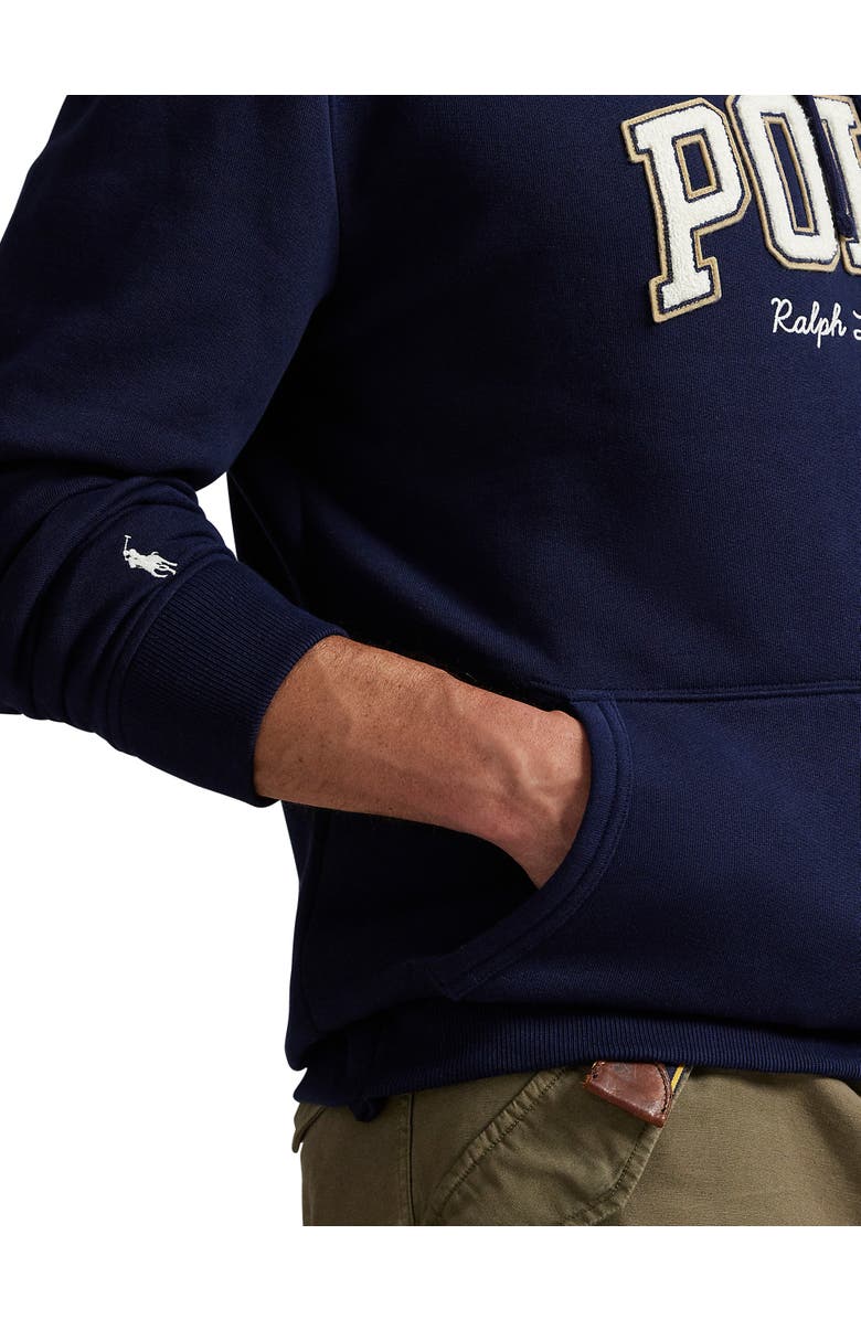 Polo Ralph Lauren Big & Tall Logo Fleece Full-Zip Hoodie, Alternate, color, Cruise Navy