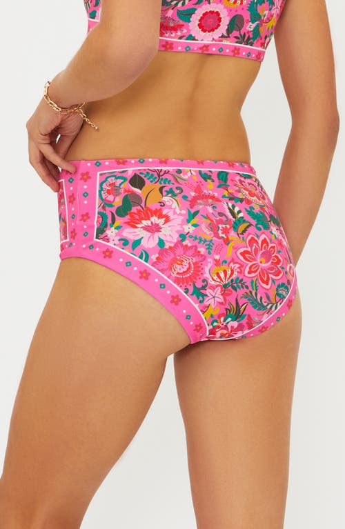 Beach Riot Marcella High Waist Bikini Bottoms In Multi