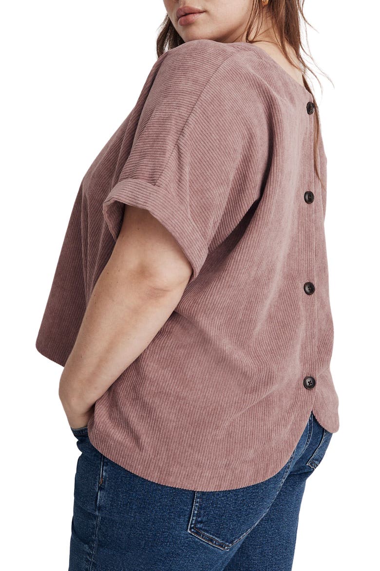 Renata V-Neck Corduroy Top, Alternate, color, FIG