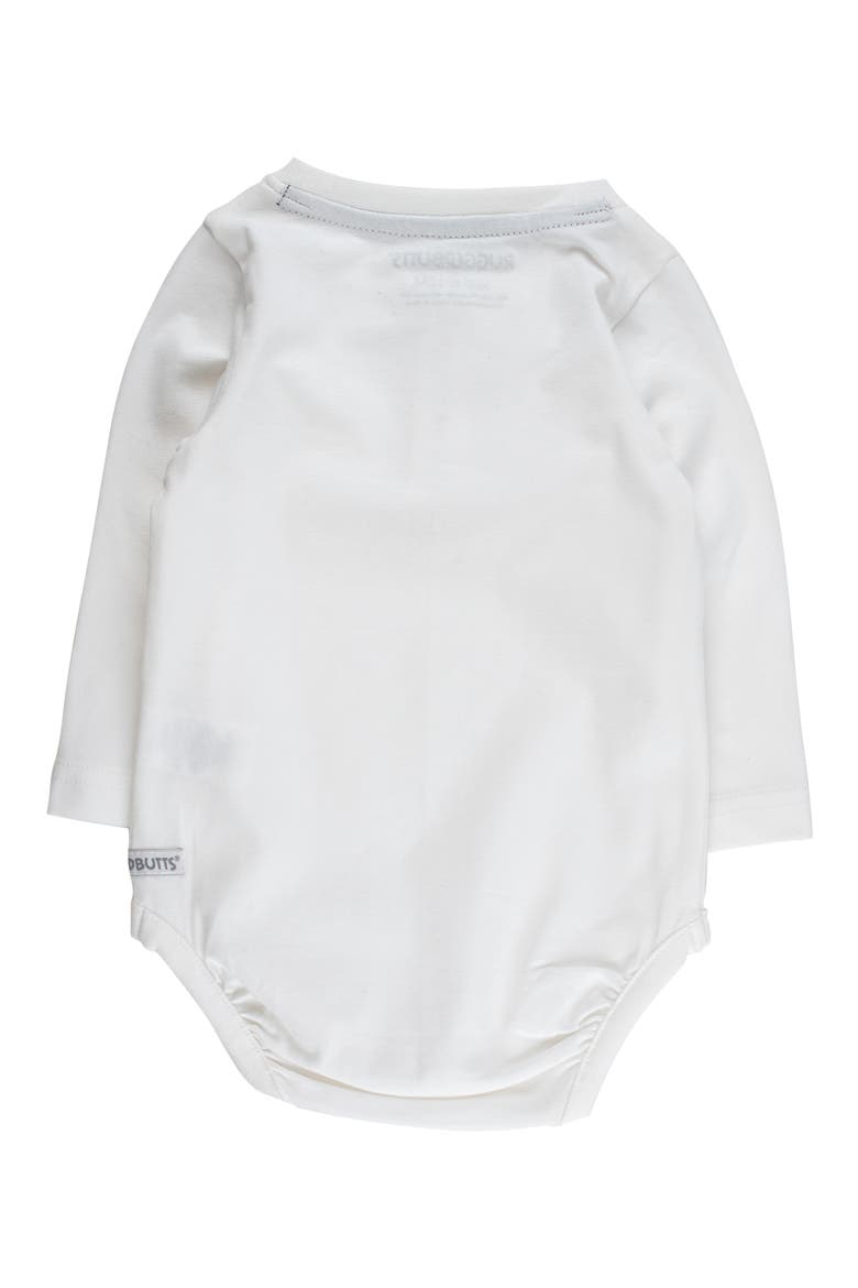 Cotton Henley Bodysuit, Alternate, color, WHITE