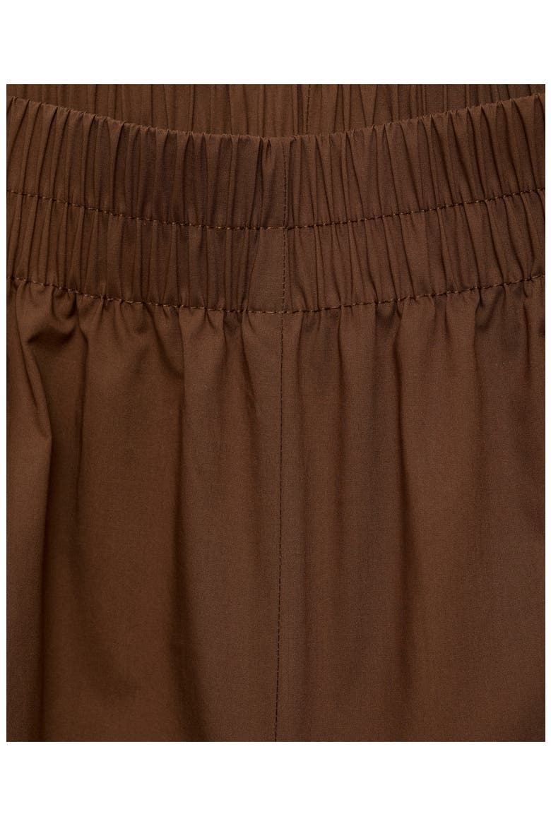 Cotton Wide Leg Pants, Alternate, color, BROWN