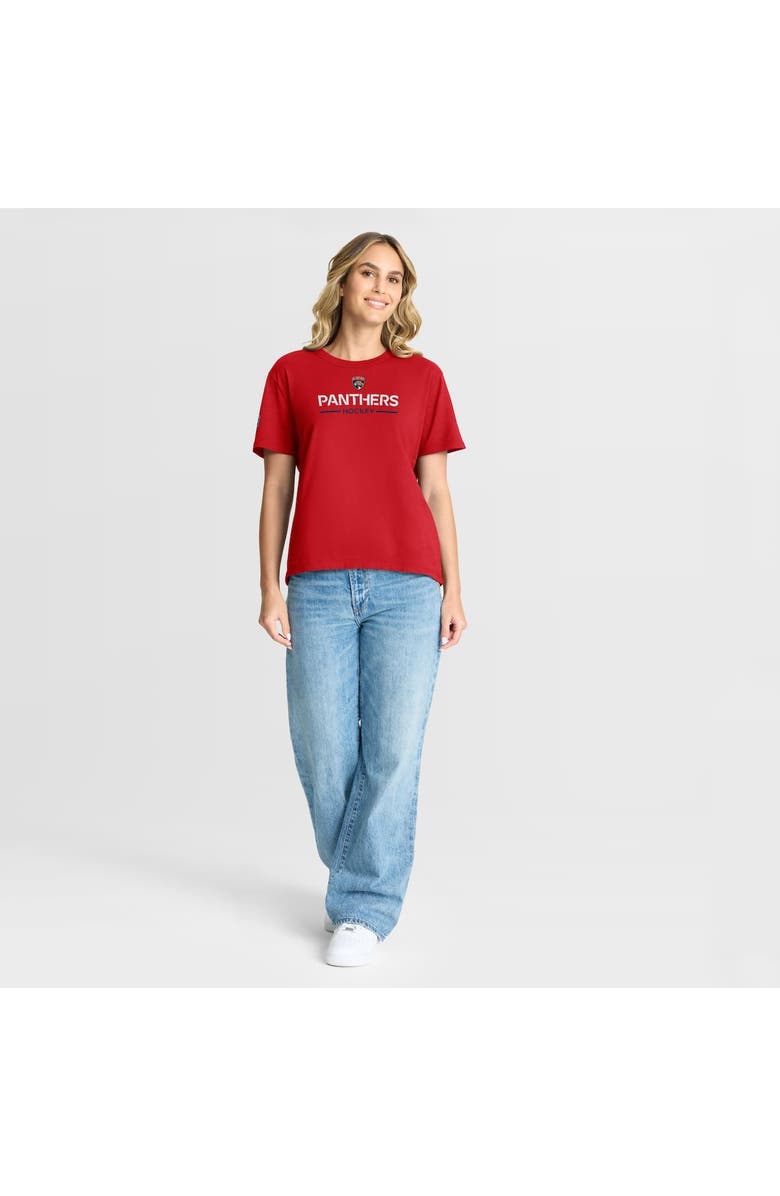 FANATICS Women's Fanatics Red Florida Panthers Authentic Pro Primary T-Shirt, Alternate, color, Red