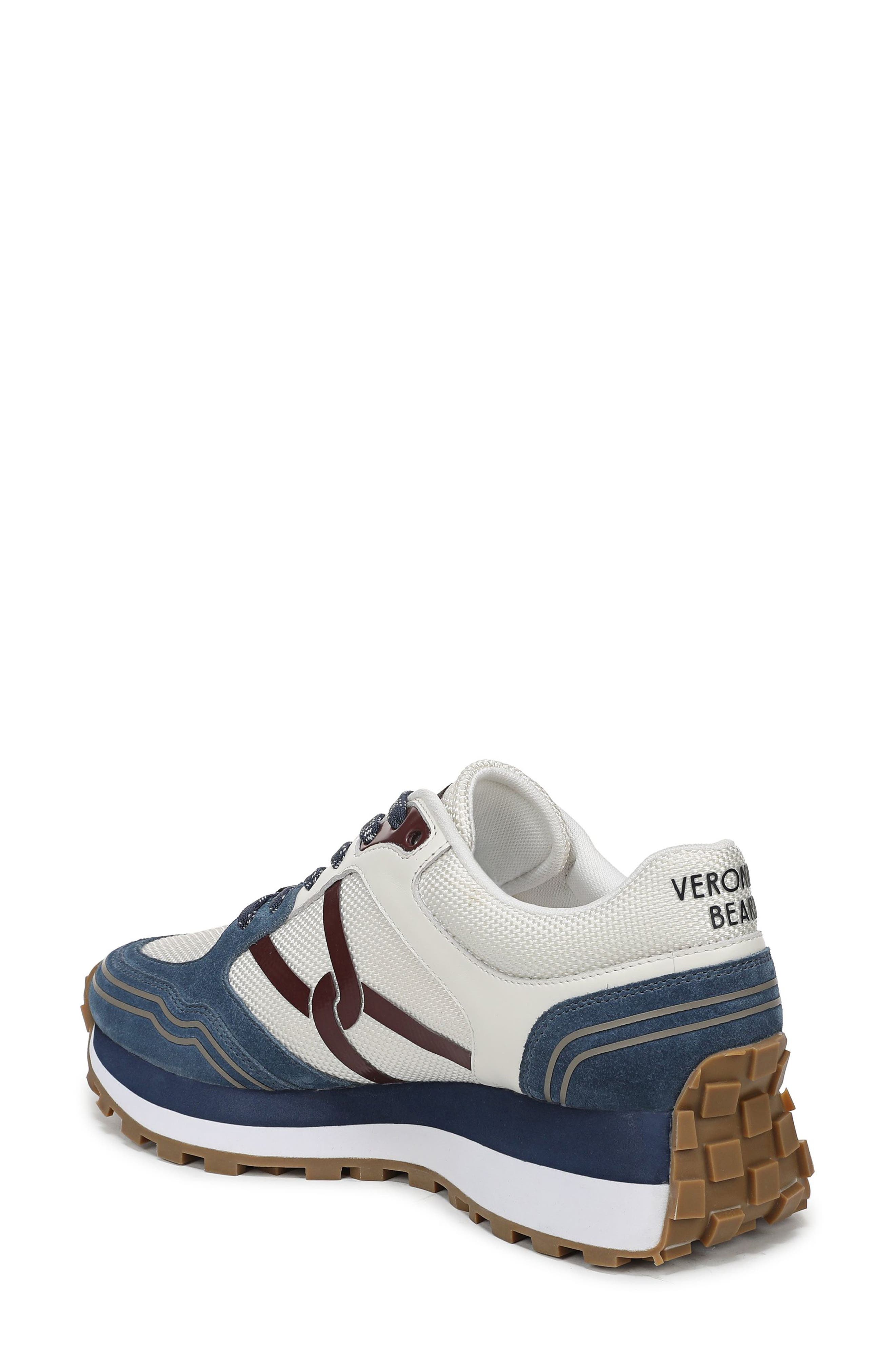 Valentina Sneaker, Alternate, color, OCEAN/ BURGUNDY SUEDE