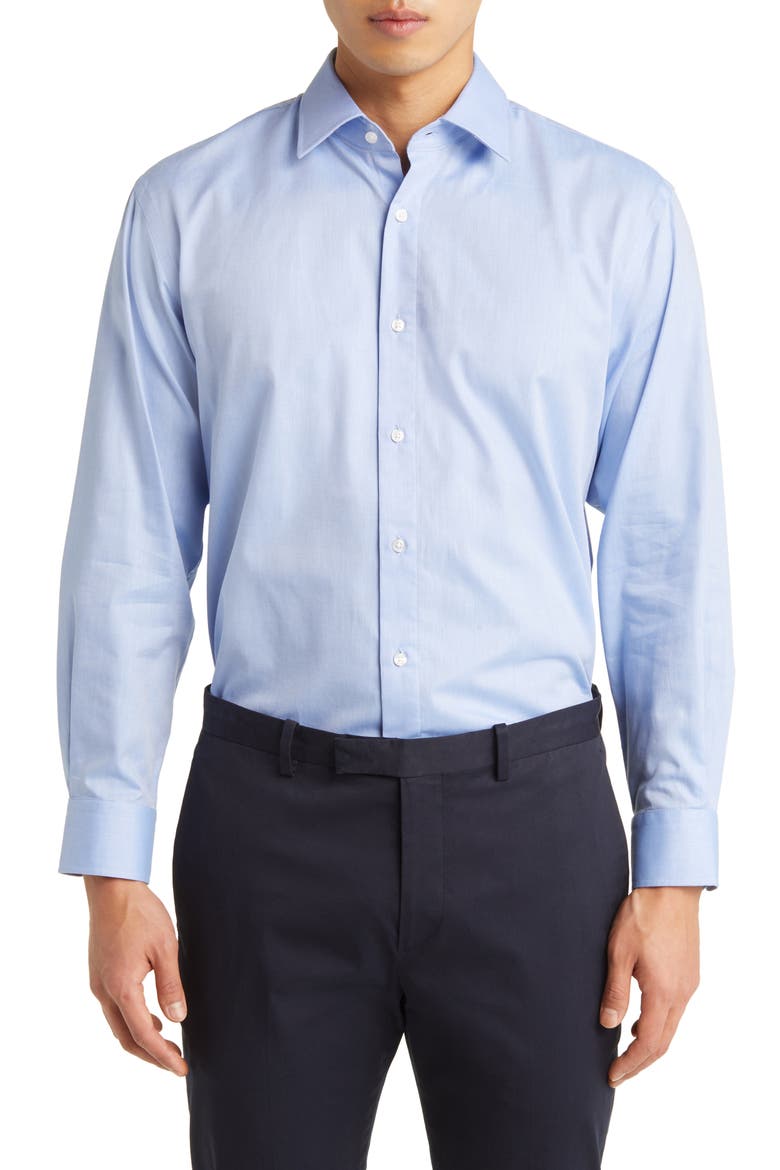Traditional Fit Dress Shirt, Main, color, BLUE AZURITE