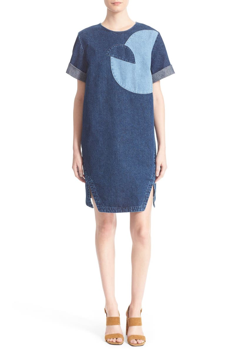 Rachel Comey 'Scribe' Denim Shift Dress, Main, color,