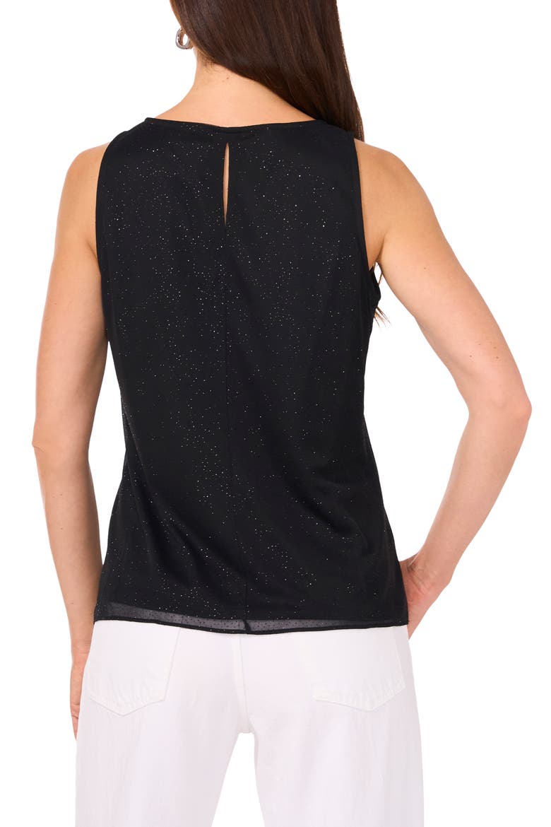 Keyhole Back Sleeveless Top, Alternate, color, RICH BLACK