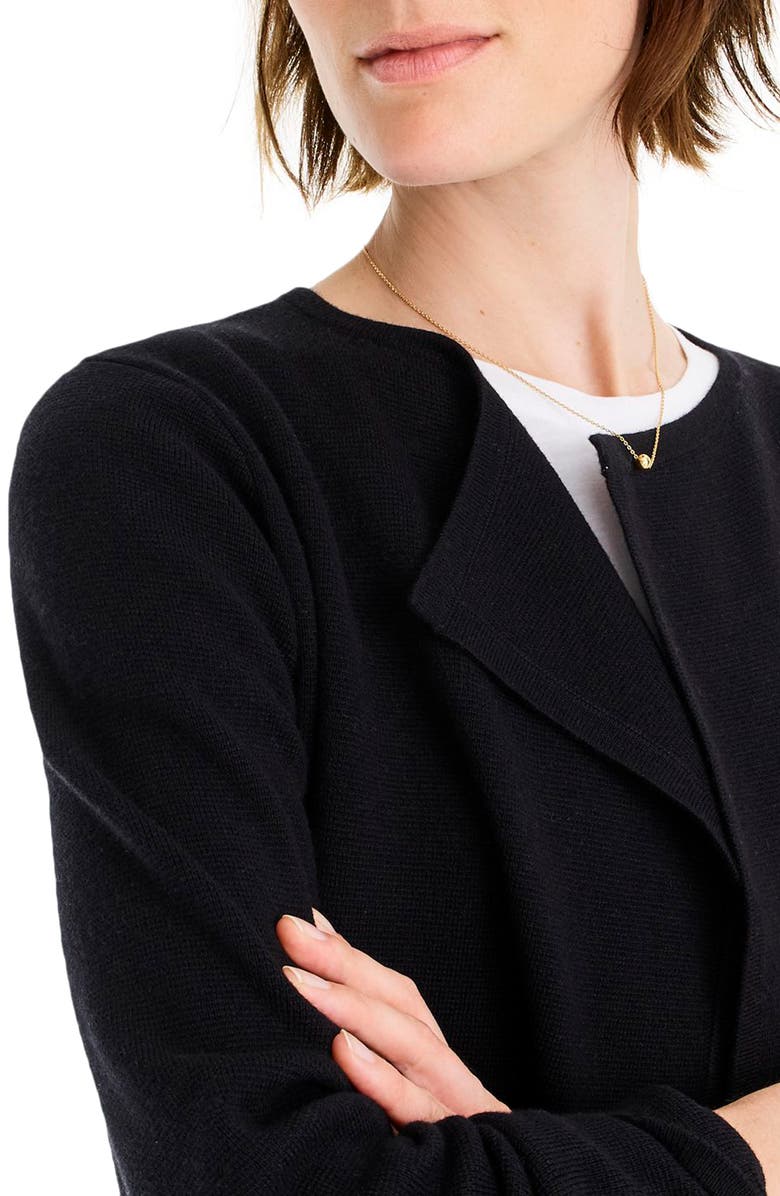J.Crew Juliette Collarless Sweater Blazer, Alternate, color, 