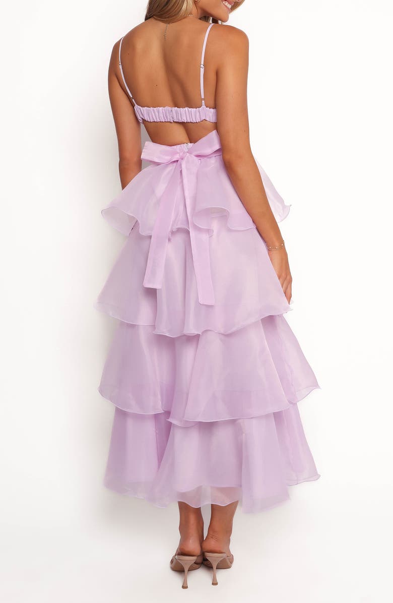 Petal & Pup Winslet Tiered Organza Maxi Dress, Alternate, color, Lilac