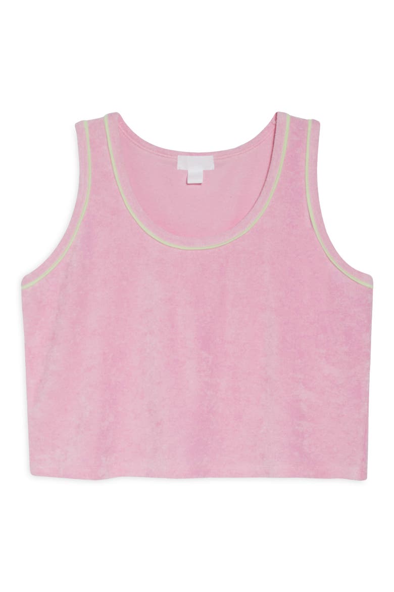 Terry Cloth Tank, Alternate, color, PINK OPAL