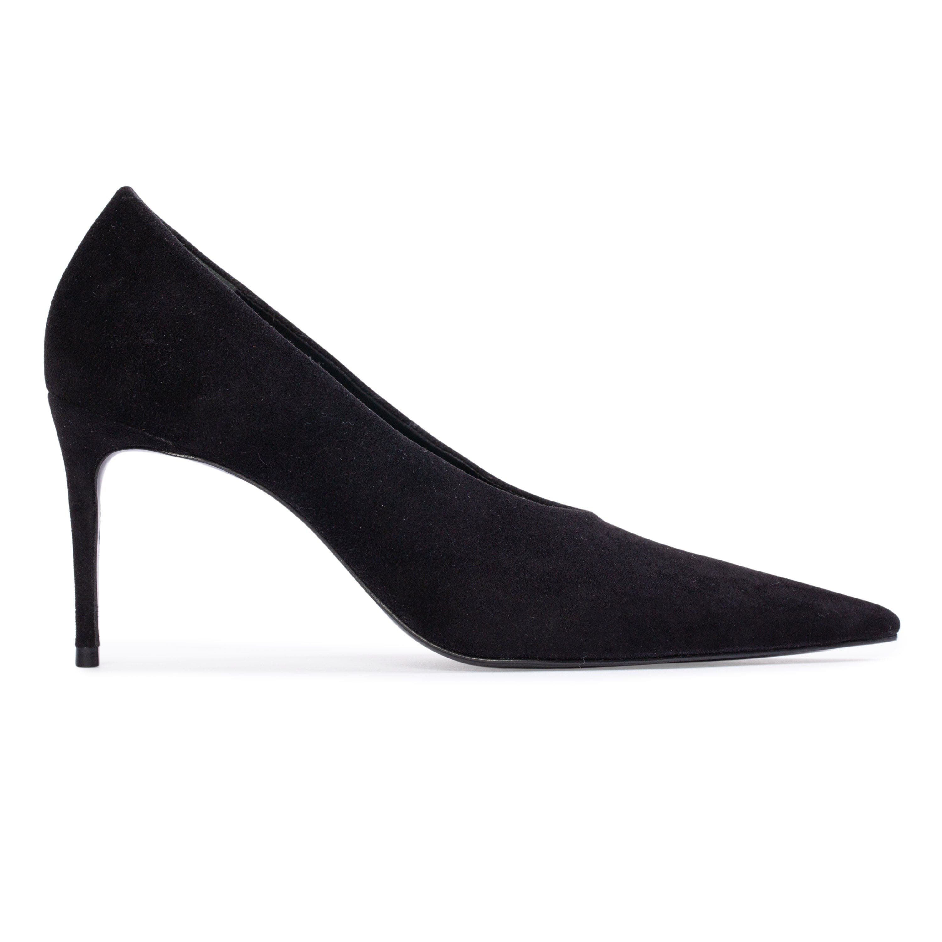 Jona 80 Suede Pump, Main, color, Black Suede