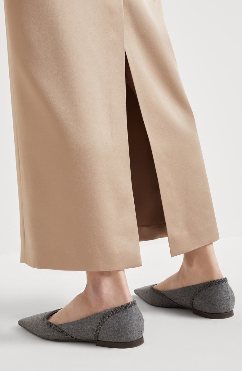 Brunello Cucinelli Column skirt, Alternate, color, Warm Beige