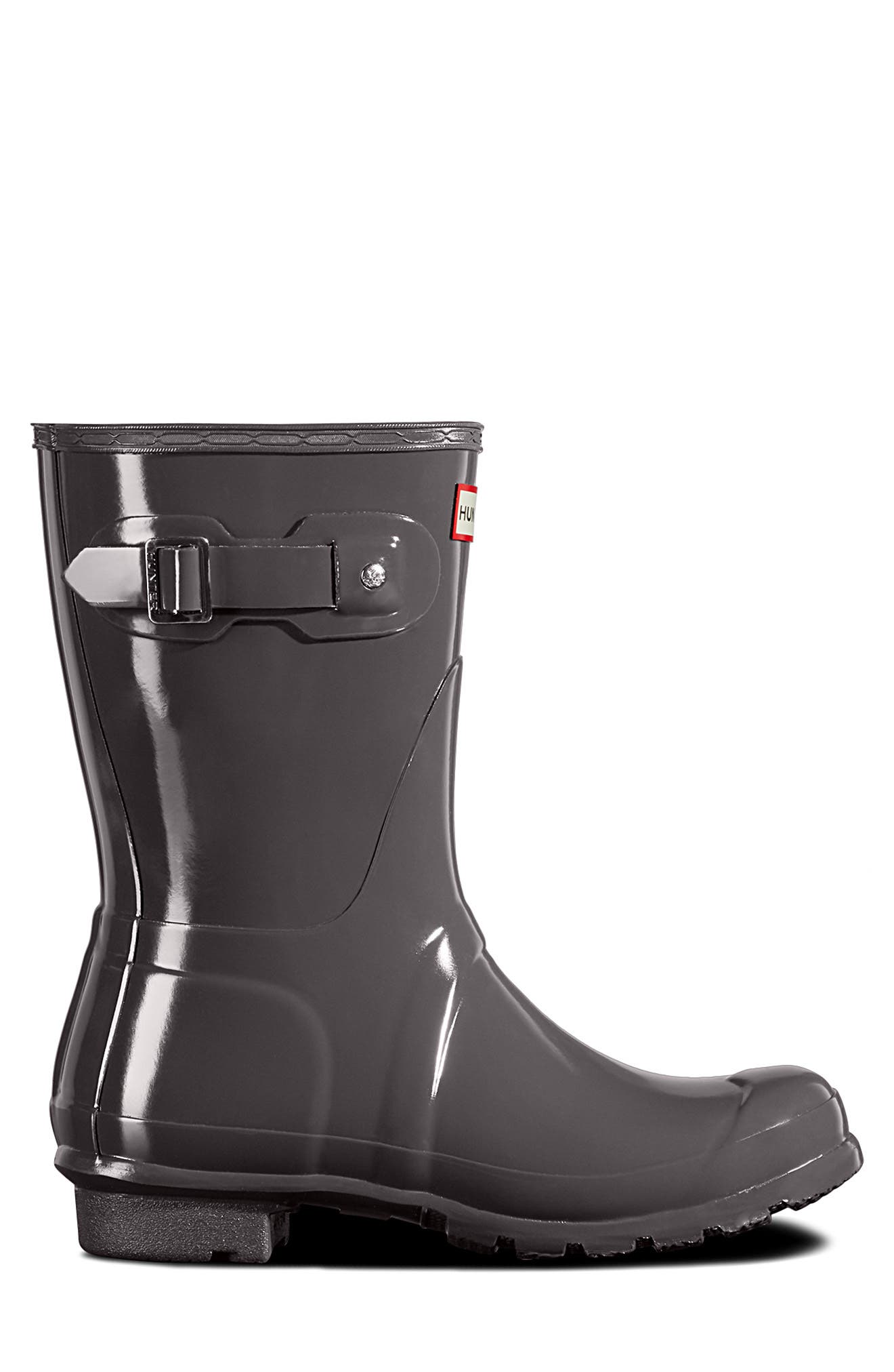 Hunter 'Original Short' Gloss Rain Boot, Alternate, color, 