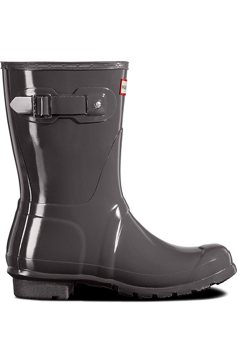 Hunter 'Original Short' Gloss Rain Boot, Alternate, color,