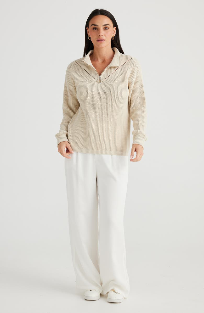 Brave+True Marden Quarter Zip Sweater, Alternate, color,