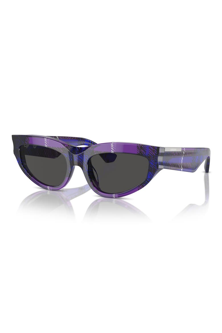 55mm Cat Eye Sunglasses, Alternate, color, VIOLET/ GREY