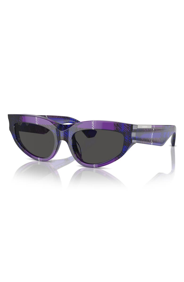 Burberry 55mm Cat Eye Sunglasses, Alternate, color, Dark Grey
