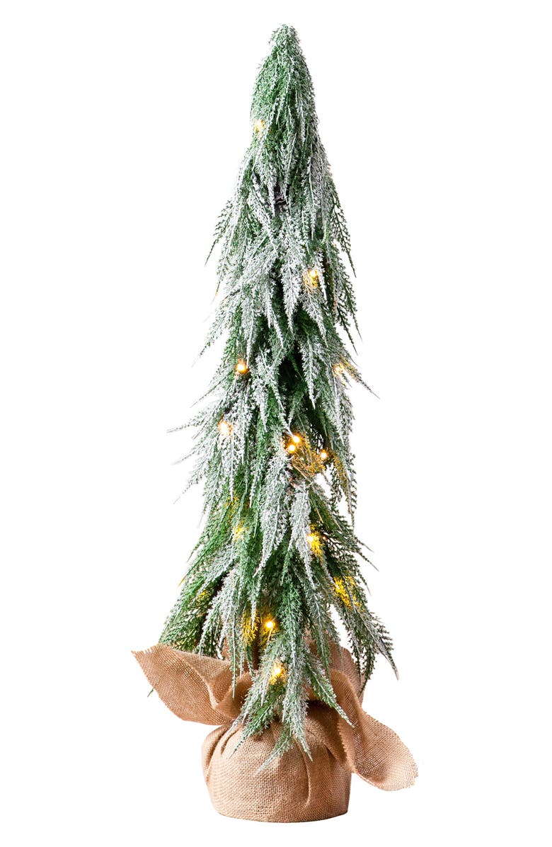 Balsam Hill Snowfall Downswept Tree, Main, color,