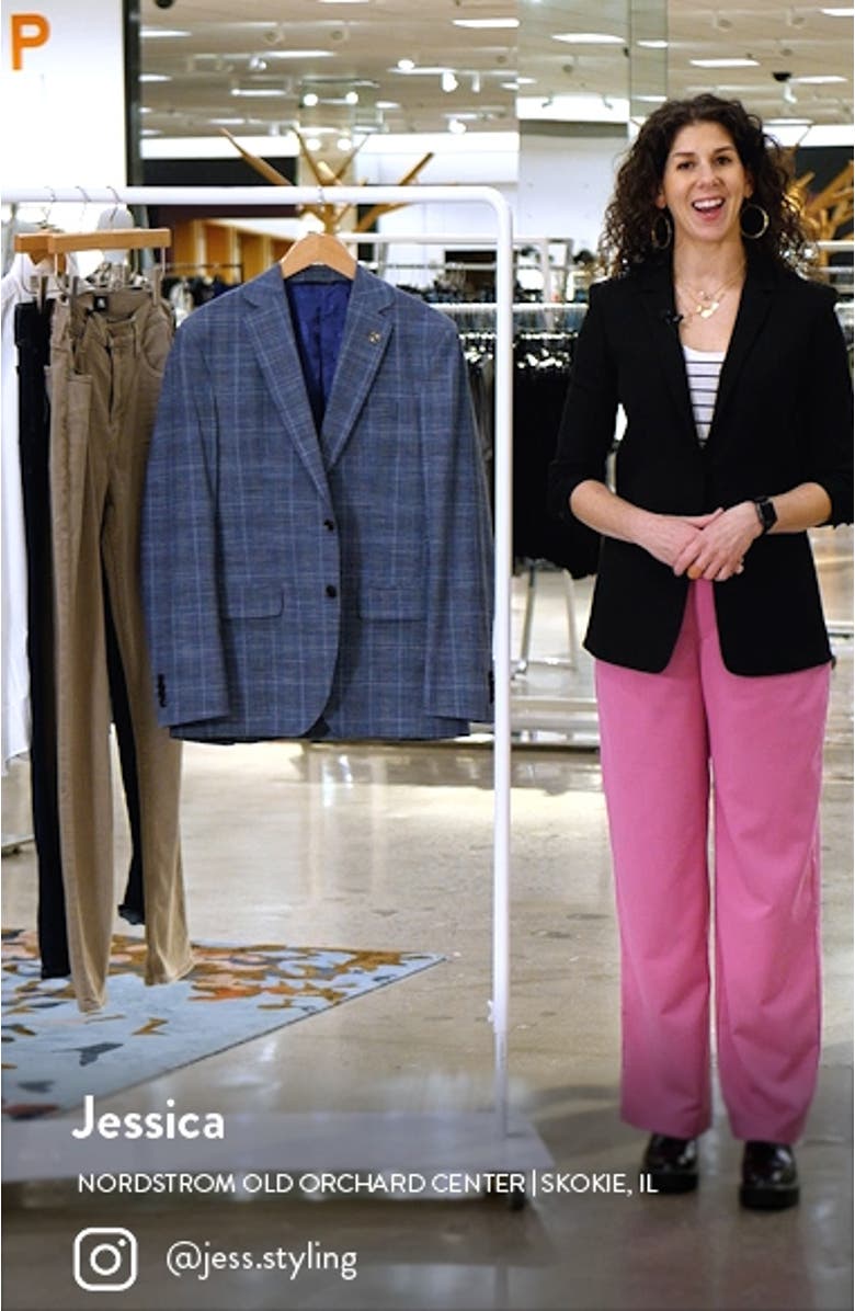 Karl Plaid Stretch Sport Coat, sales video thumbnail