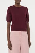 Weekend Max Mara Marea Wool & Cashmere Short Sleeve Sweater