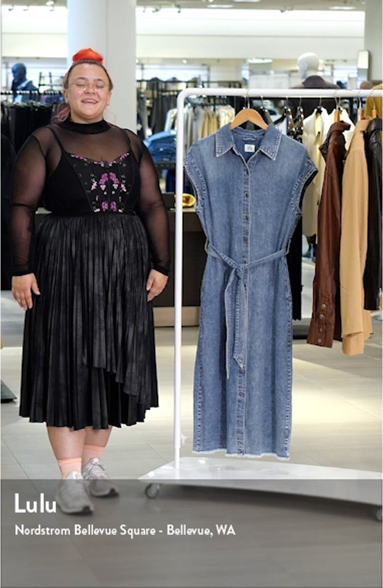 Weekend Belted Denim Shirtdress, sales video thumbnail