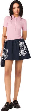 maje Short cotton skirt