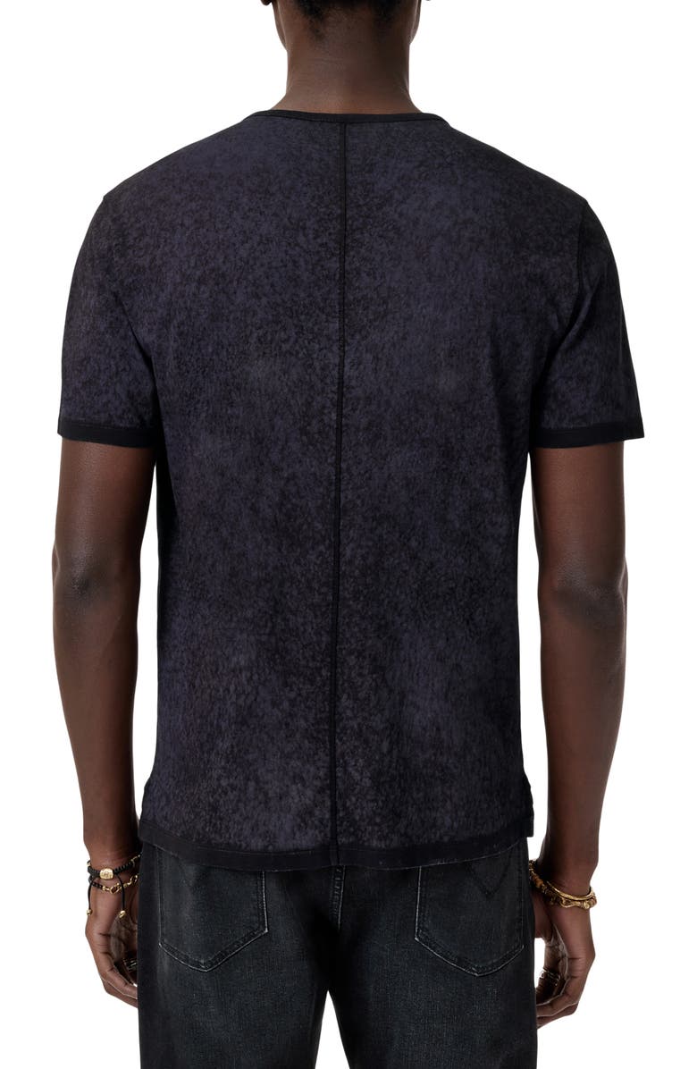 John Varvatos Arelis Short Sleeve Henley, Alternate, color, Blue Smoke