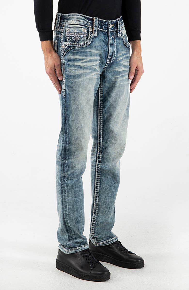 Rock Revival Alternative Straight Leg Stretch Jeans, Alternate, color, 