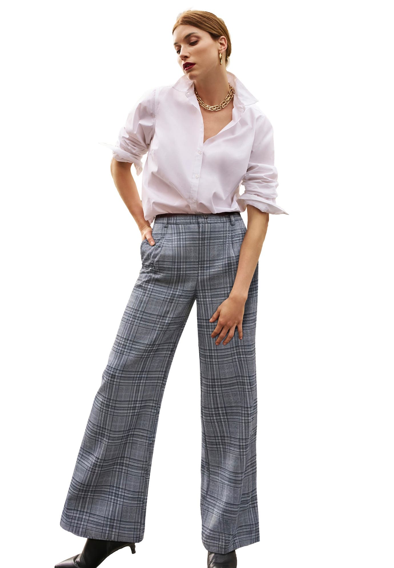 selected NAVY REFINED PLAID