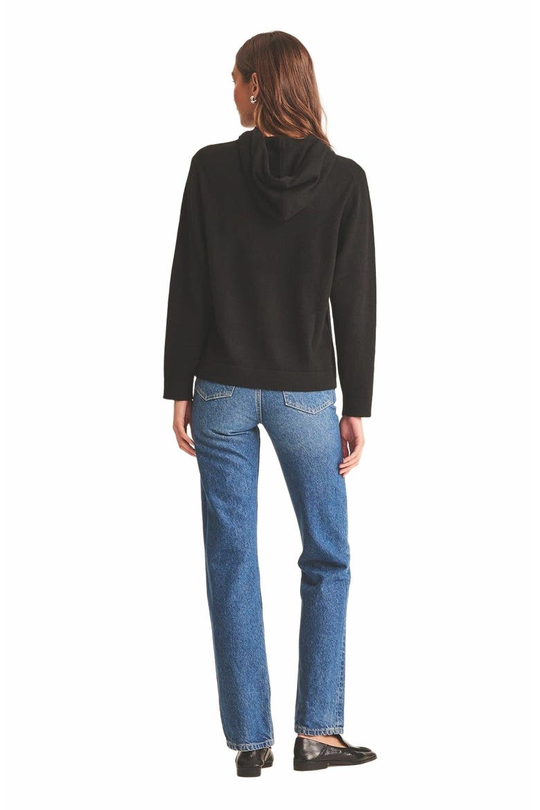 Off-Duty Cashmere Hoodie, Alternate, color, Black