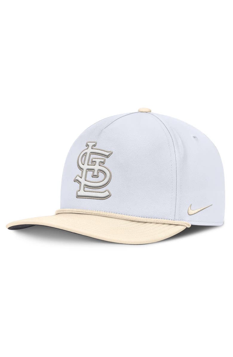 Nike Men's Nike White/Cream St. Louis Cardinals Pro Performance Snapback Hat, Main, color, White