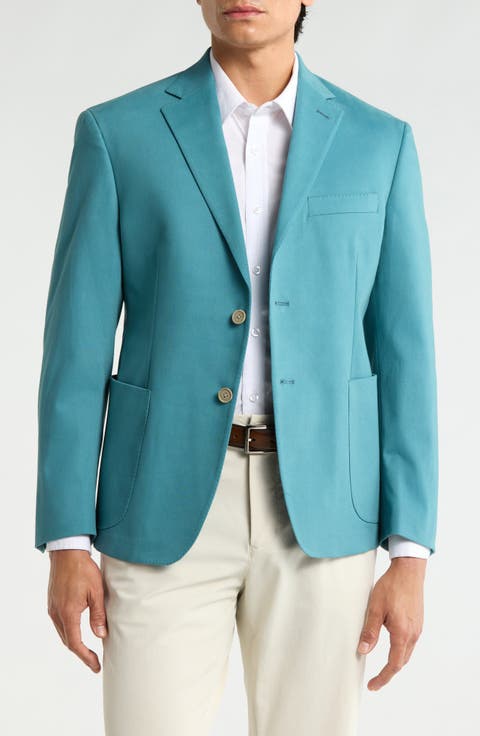 Two-Button Stretch Cotton Sport Coat