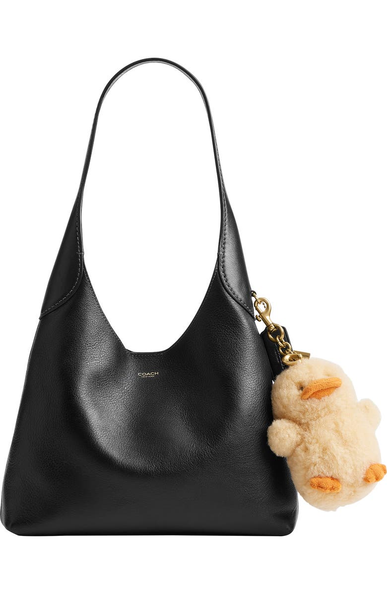 COACH Genuine Shearling Ducky Bag Charm, Alternate, color,