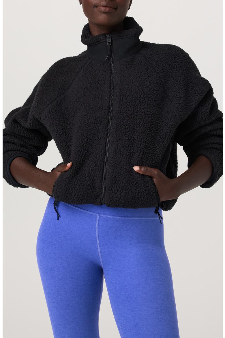 Alpine Full Zip Jacket, Main, color, BLACK