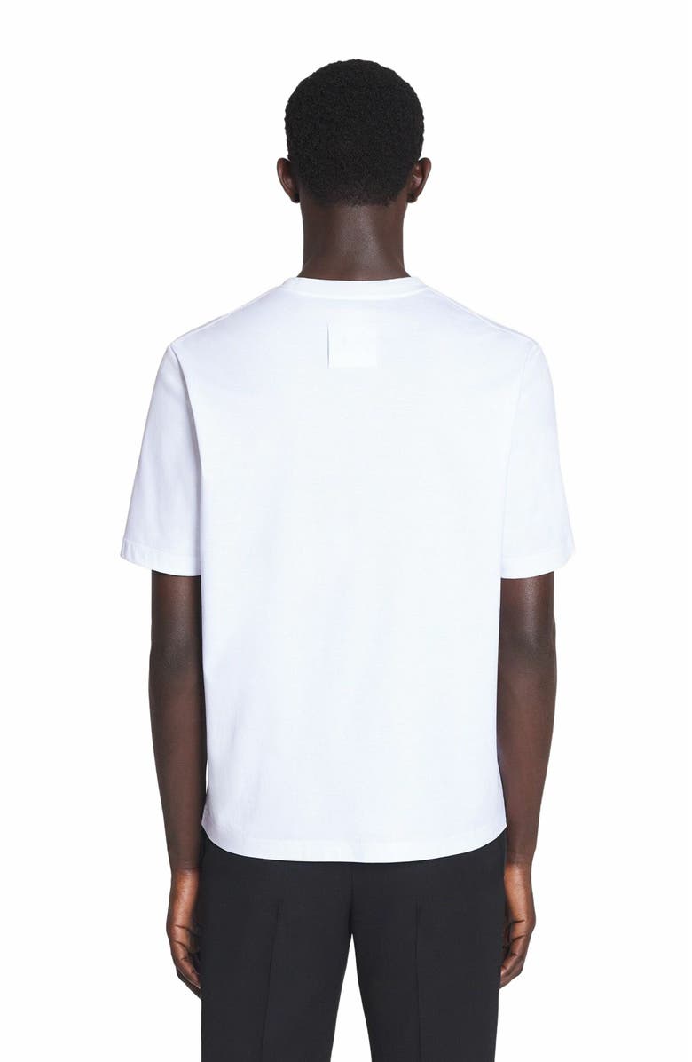 Lanvin Embroidered T-Shirt, Alternate, color, Optic White