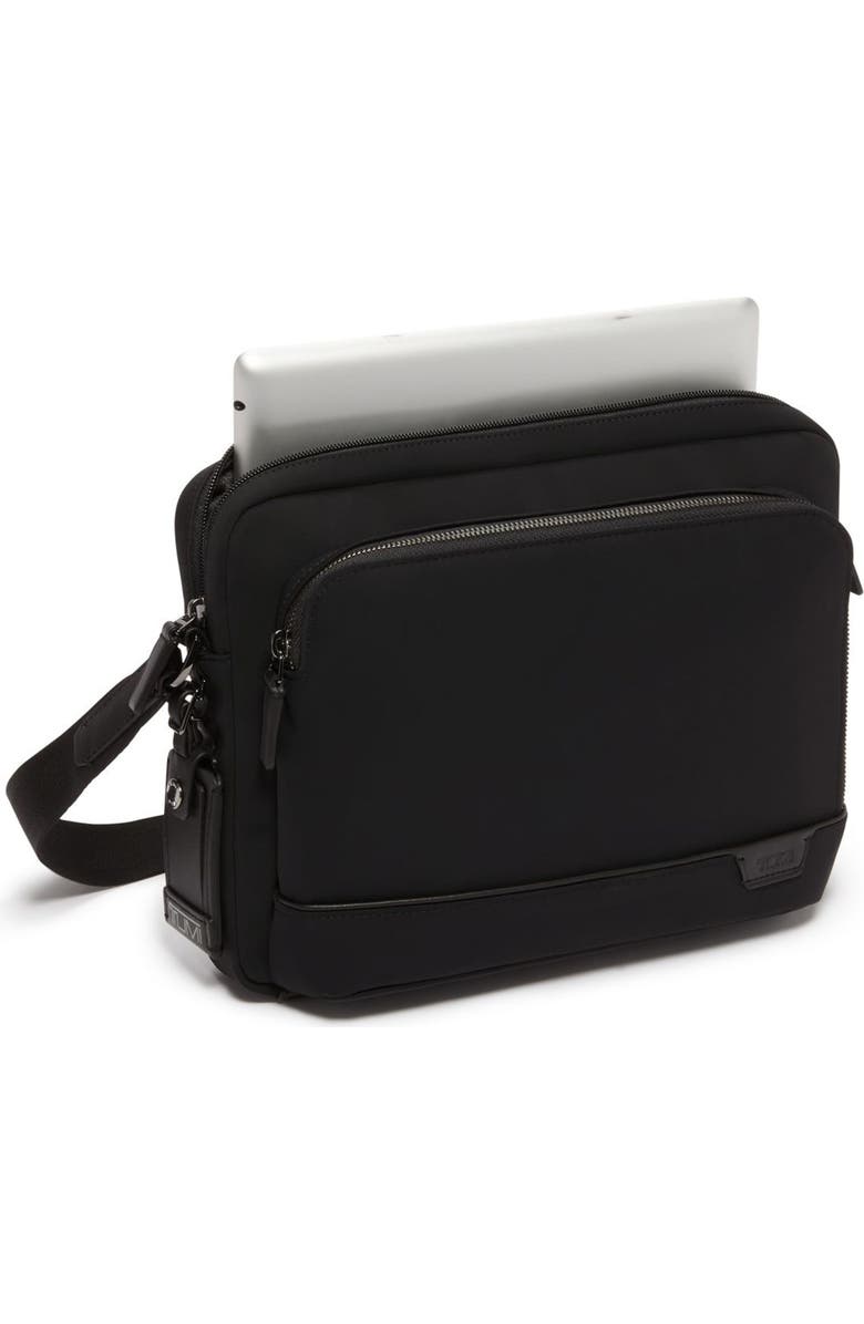 TUMI Harrison Leo Crossbody Bag, Alternate, color, Black