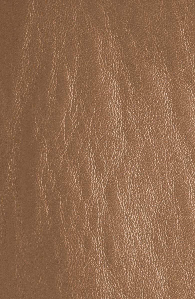 Chloé Tailored Leather Jacket, Alternate, color, Ochre Delight