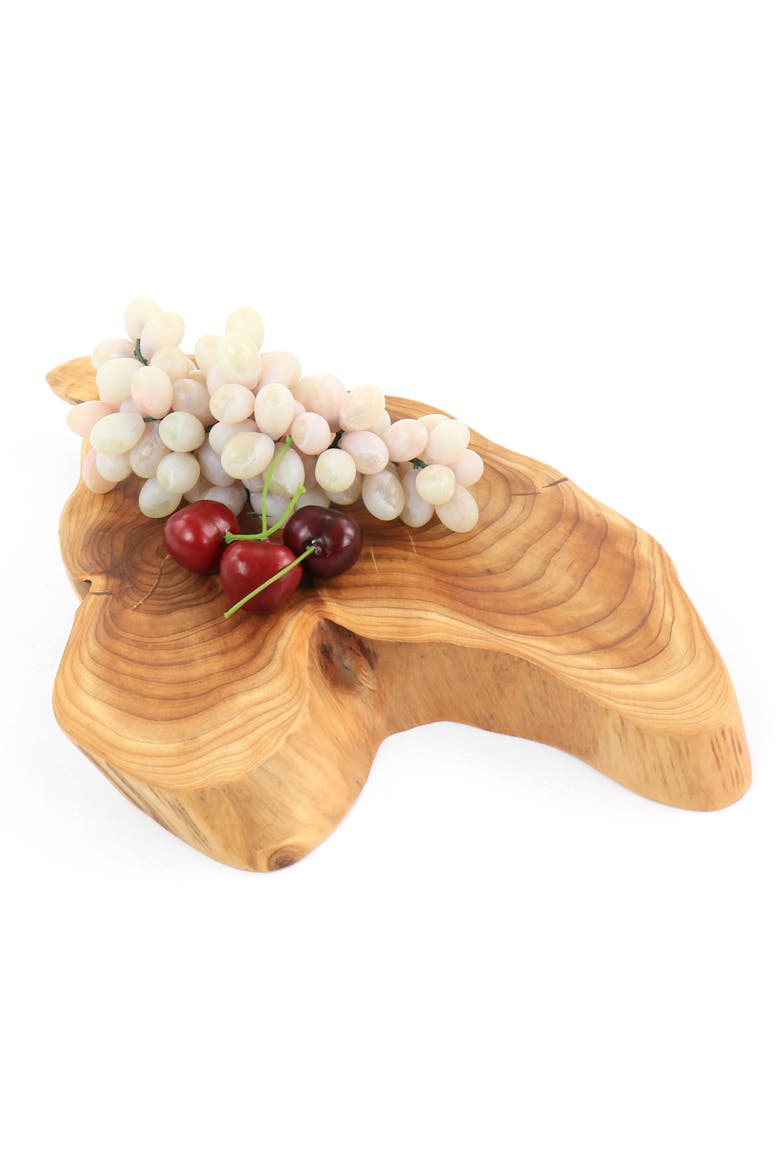 Fir Root Elevated Server, Alternate, color, Brown
