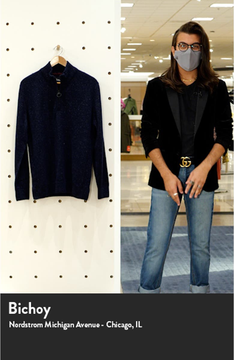 Tisbury Half Zip Wool Blend Pullover, sales video thumbnail