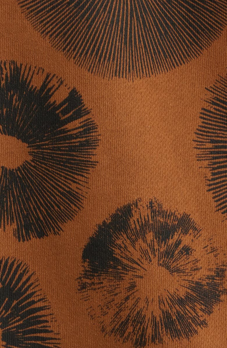 Malbon Golf Range Foraging Print Sweatshirt, Alternate, color, Pecan