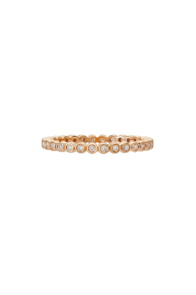 Mini Bezel Diamond Band Ring, Main, color, 18K RG