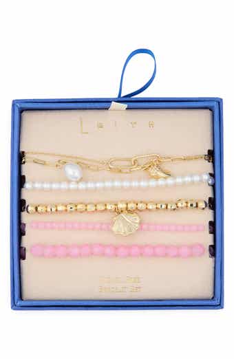 5-Pack Beaded Sea Life Bracelet Set