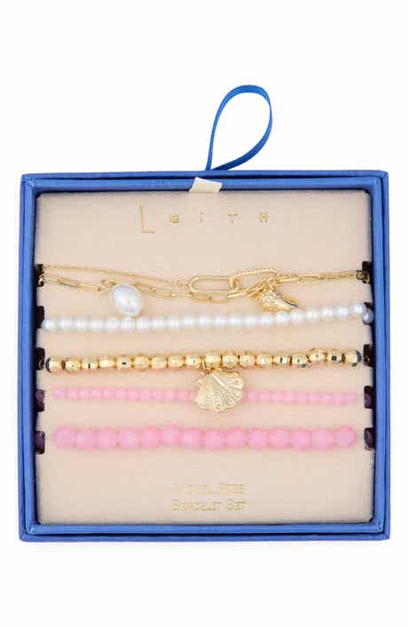 Leith 5-Pack Beaded Sea Life Bracelet Set