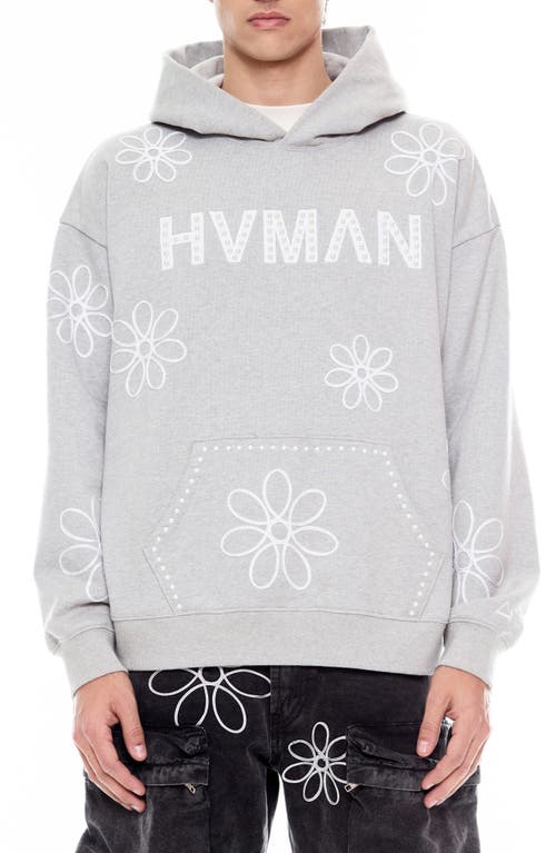 Cult Of Individuality Embellished Graphic Sweatshirt In Heather Gray