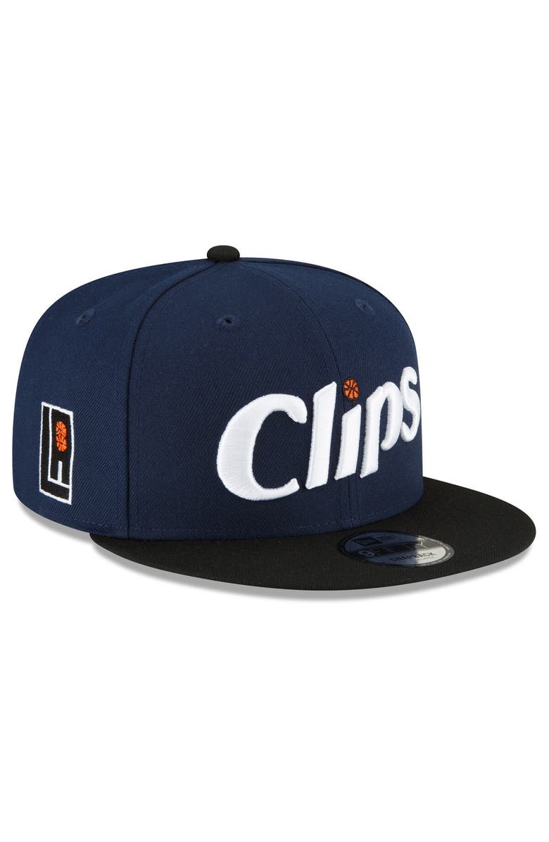 New Era Men's New Era  Navy/Black LA Clippers 2023/24 City Edition 9FIFTY Snapback Adjustable Hat, Main, color, 