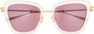 Valentino 52mm Cat Eye Sunglasses
