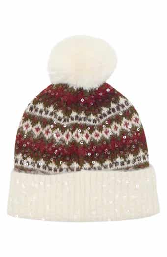 Fair Isle Sequin Beanie
