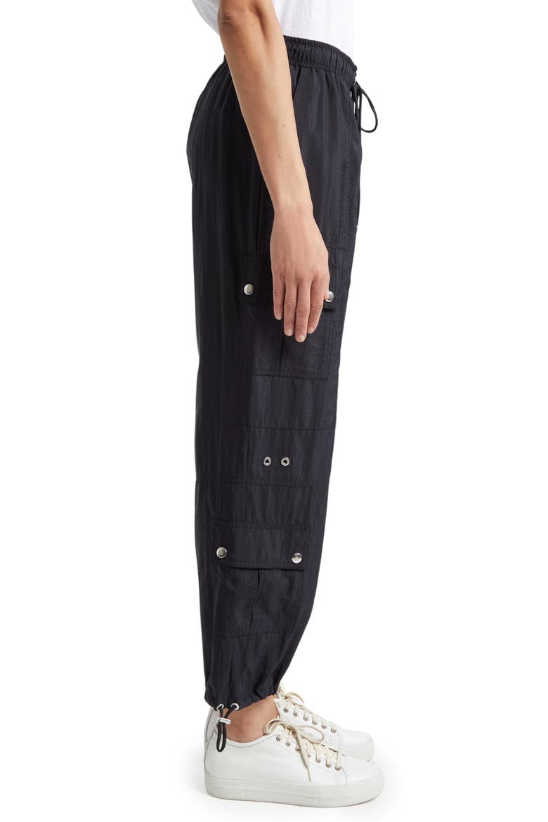 Nitsan Parachute Pants, Alternate, color, BLACK