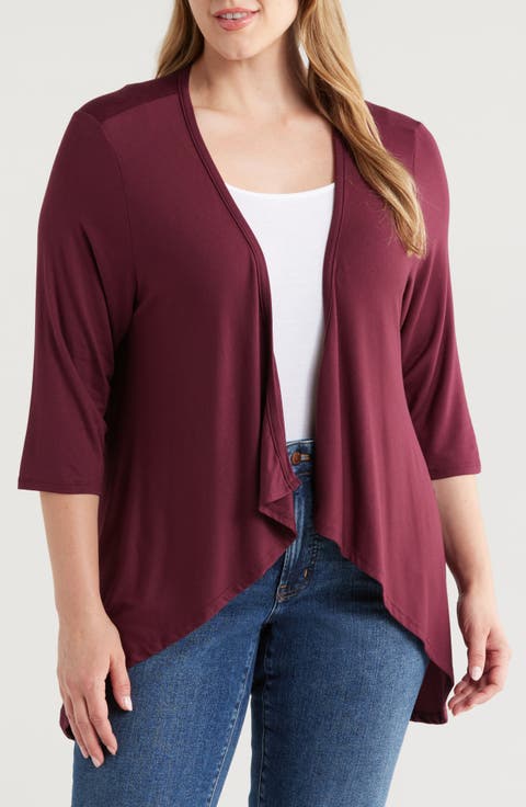 Open Front Cardigan (Plus)