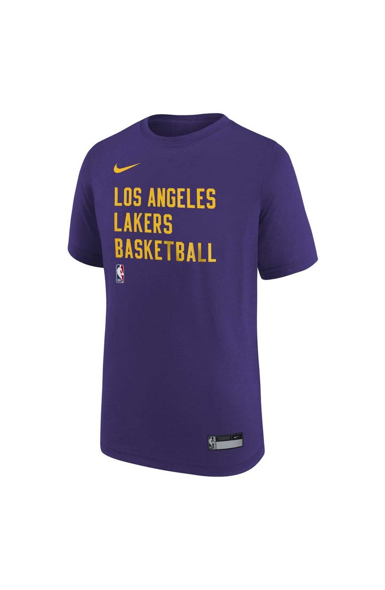 Nike Youth Nike Purple Los Angeles Lakers Essential Practice T-Shirt, Alternate, color, 